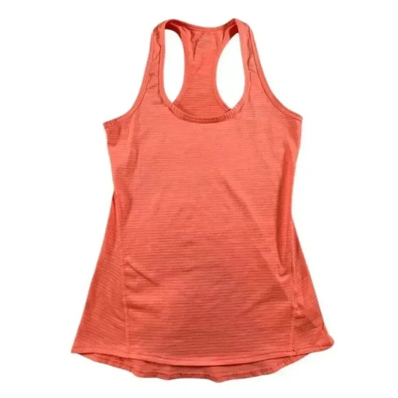 Athleta Women's Ember Orange Shadow Stripe Chi Tank SIZE-XXS - Picture 1 of 6